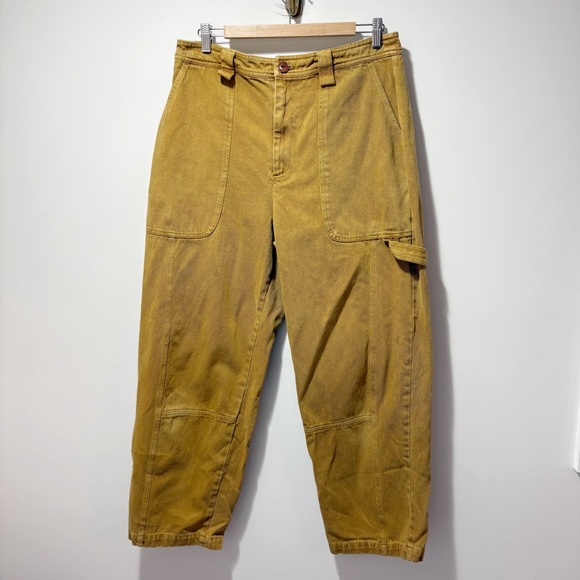 Alex Mill Phoebe Painter Pant in Recycled Denim Size 12 Carpenter Pants Cargo - Picture 1 of 14